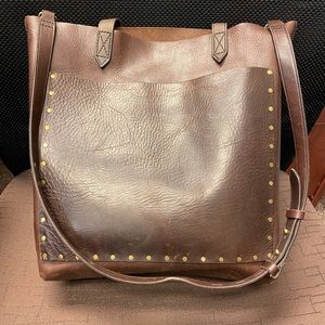 Madewell medium studded transport tote
